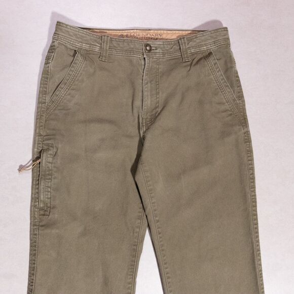 Legendary Outfitters Stretch Canvas Utility Work Pants Green Men's Size 32x32 - Picture 2 of 7